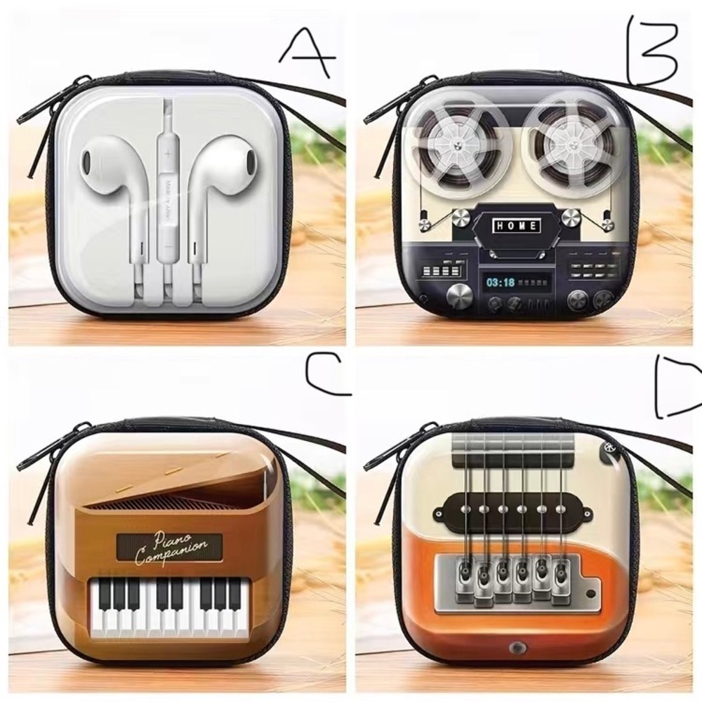1-Piece Camera Pattern Coin Purse, Mini Key Case Or Earphone Bag